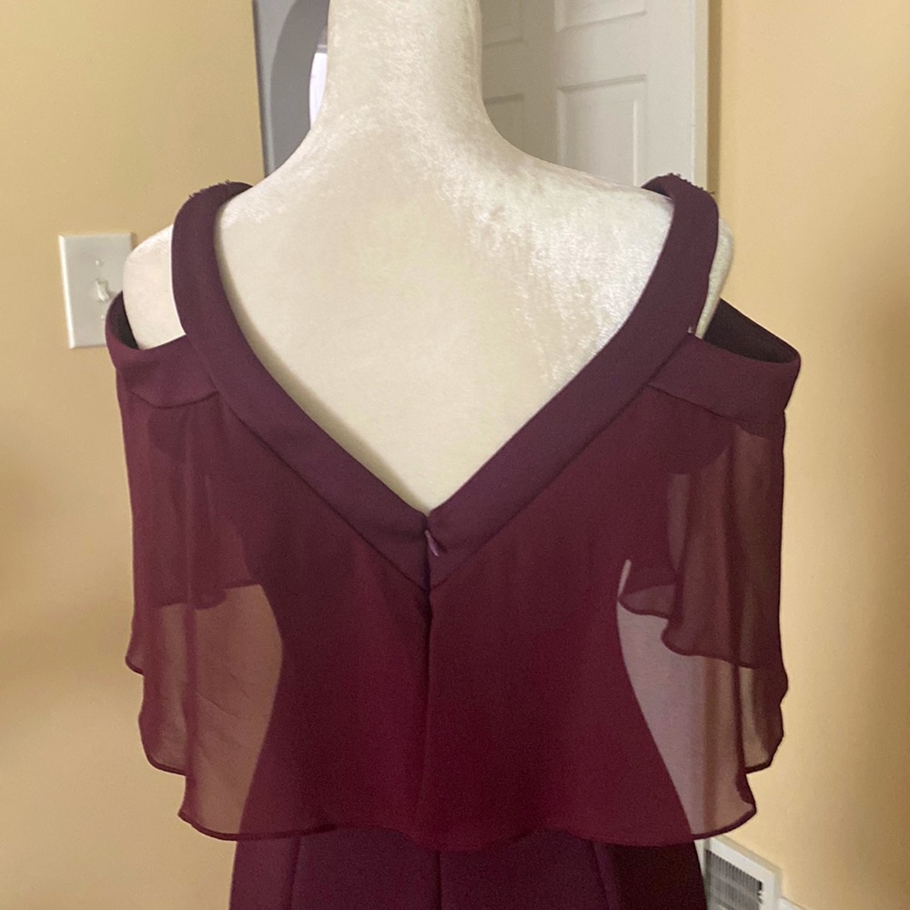 Cocktail dress in beautiful burgundy - Picture 3 of 4